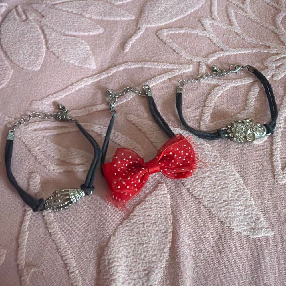 Punk Goth Bracelet Set